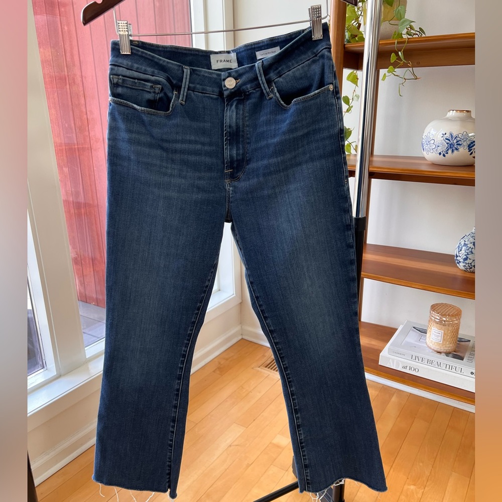 FRAME Le Mini Bootcut Crop Jean, Size 31